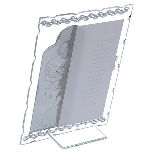 Gift idea glass frame with Holy Family 8x6 in 3