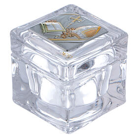Religious favor for Confirmation box 2x2x2 in