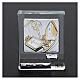 Confirmation souvenir crystal and silver foil 2x2 in s2