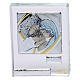 Bonbonnière Sainte Famille cadre plaque argent 5x5 cm s1