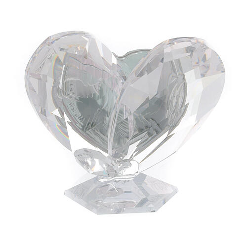 Heart-shaped party favour with Mary and Jesus 5x5 cm 3