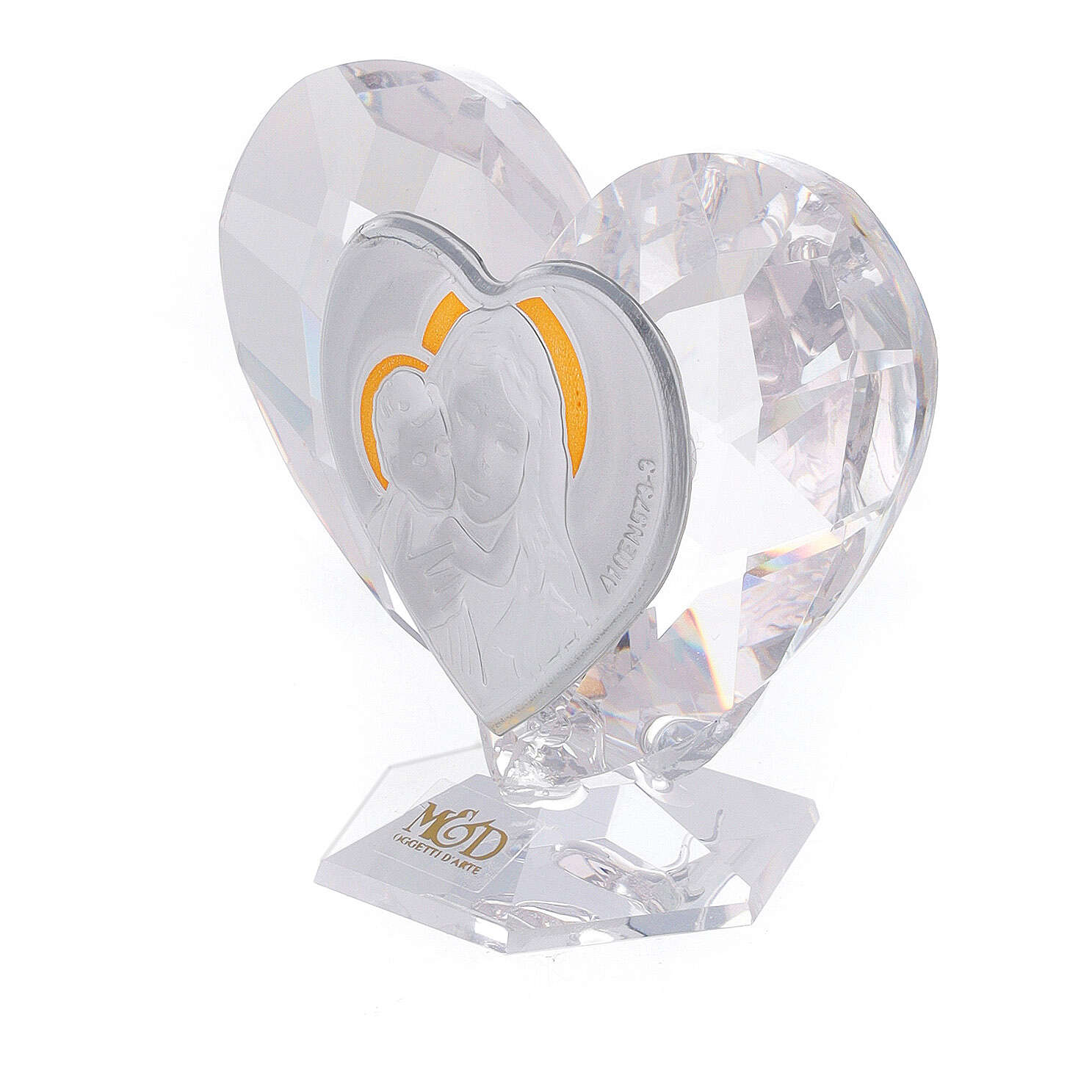 Bonbonnière forme de coeur Marie et Jésus 5x5 cm | vente en ligne sur
