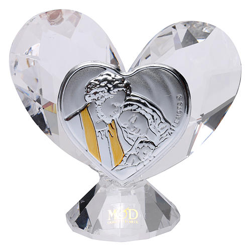 Heart-shaped party favour with Holy Family 5x5 cm 1