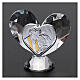 Heart shaped ornament Holy Family 2x2 in s2