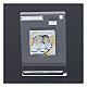 Rectangular crystal frame with Guardian Angels 4x2 in s2