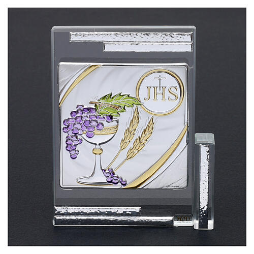 Gift idea crystal frame Holy Communion 4x4 in 2
