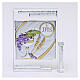 Gift idea crystal frame Holy Communion 4x4 in s1