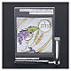 Gift idea crystal frame Holy Communion 4x4 in s2