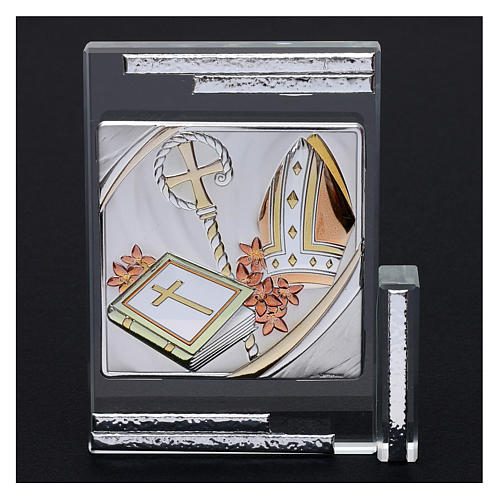 Picture in crystal for Confirmation 10x10 cm 2