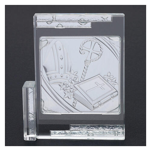 Gift idea crystal frame Confirmation 4x4 in 3