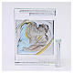 Quadretto regalo Maternità colorata 10x10 cm s1