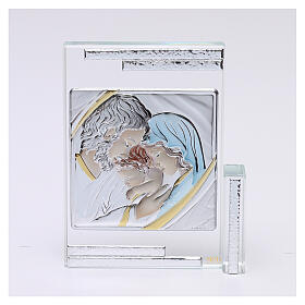Gift idea crystal frame Holy Family 4x4 in