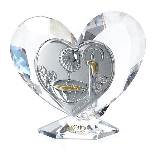 Heart shaped ornament Baptism souvenir 2x2 in 1