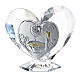 Heart shaped ornament Baptism souvenir 2x2 in s1