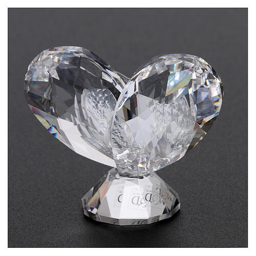 Heart shaped ornament Communion souvenir 2.2x2.4 in 3