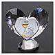 Heart shaped ornament Communion souvenir 2.2x2.4 in s2