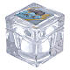 Religious favor crystal box with Angels 2x2x2 in s1