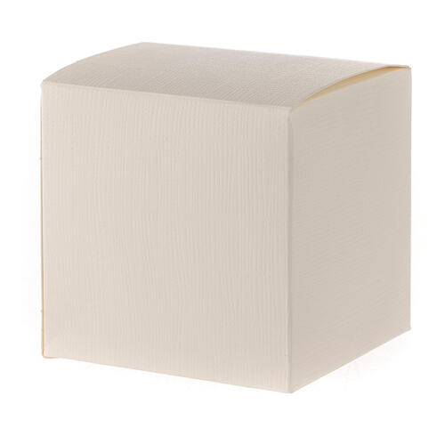 Geschenkidee für Erstkommunion Teelichthalter aus Kristall mit Geschenkbox 5x5x5 cm 5