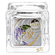 Religious favor crystal box Communion 2x2x2 in s2