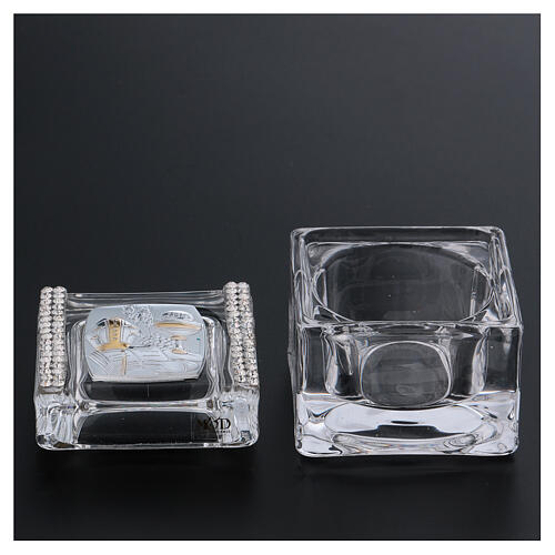 Religious favor crystal box Communion and Confirmation 2x2.8x2.8 in 3