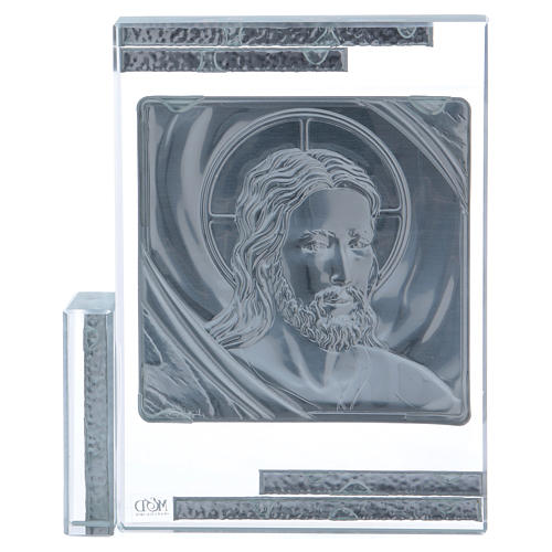 Cuadro idea regalo rostro de Cristo 10x10 cm 3