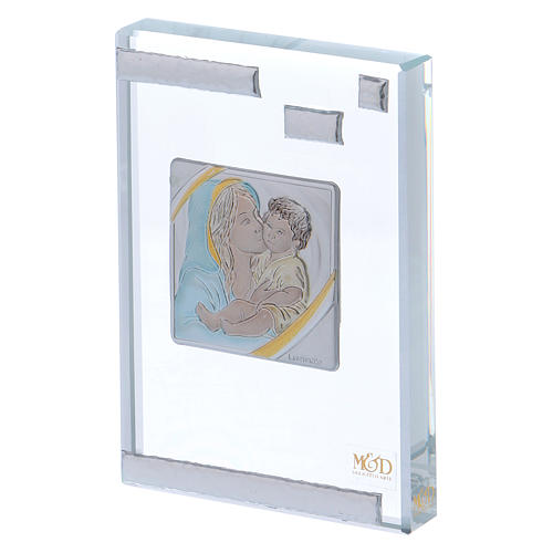 Bonbonnière cadre Maternité colorée 10x5 cm 2