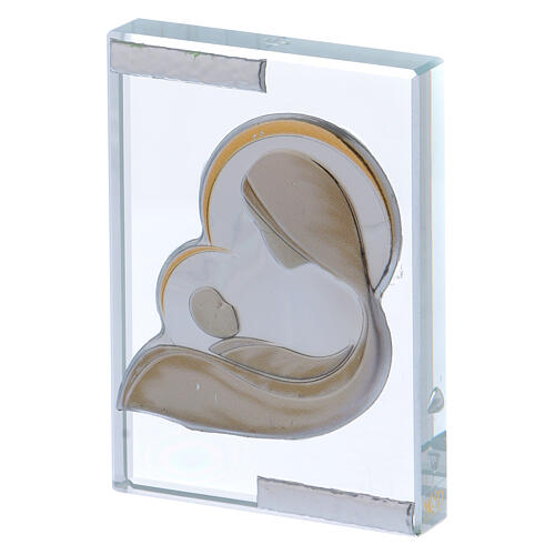 Maternity favor frame with stylized colored image 4x2 in 2