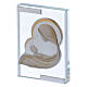 Maternity favor frame with stylized colored image 4x2 in s2