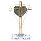 Holy Communion souvenir Cross with silver foil 4x2 in s3