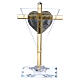 Andenken Konfirmation Kreuz aus Kristall und Glas, 10x5 cm s3
