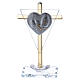 Pamiątka Bierzmowania Krzyż kryształ i szkło 10x5 cm s1