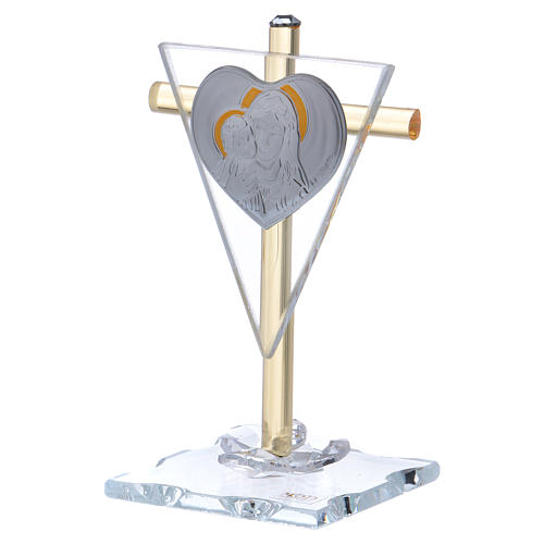 Souvenir Maternité plaque coeur 10x5 cm 2