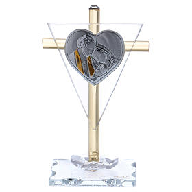 Lembrancinha Sagrada Família cruz 10x5 cm