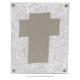 Glass frame ochre background cross with Maternity 6x4 in s3