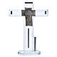 Croix en verre avec icône de Jésus 20x15 cm s1