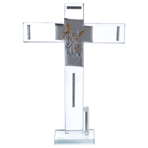Pomysł na prezent Chrzest Krzyż z Aniołem 30x20 cm 1