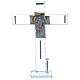 Idea regalo Sagrada Familia cruz y lámina plata 30x20 cm s1