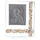 Picture in glass and silver foil with Pantocrator Christ 20x15 cm s3