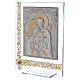 Icon gift idea Holy Family silver foil 10x8 in s2