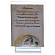 Party favour for Baptism picture holder in crystal 10x5 cm s1