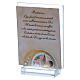 Party favour for Baptism picture holder in crystal 10x5 cm s2