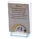 Christening favor picture frame real crystal 4x3 in s2