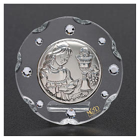 Dicas de Presentes e Lembrancinhas: Lembrancinha Comunhão redonda menina 5 cm