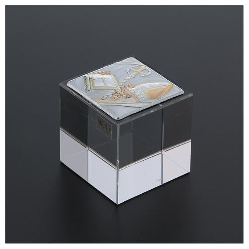 Bonbonnière cube Confirmation 5x5x5 cm 3