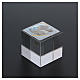 Party favour for Baptism with cube-shaped paperweight with Mother and Son 5x5x5 cm s3
