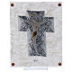 Crucifixo quadrinho em vidro 15x10 cm s1