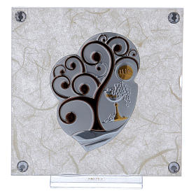 Dicas de Presentes e Lembrancinhas: Quadrinho lembrancinha árvore da vida para Comunhão 10x10 cm