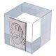 Party favour crystal paperweight with Face of Christ 5x5x5 cm s2