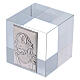 Paperweight Face of Christ silver foil 2x2x2 in s2