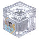 Christening souvenir box with tea light candle 2x2x2 in s1